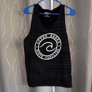 👙Outer Banks North Carolina Men’s Medium Black Tank Top